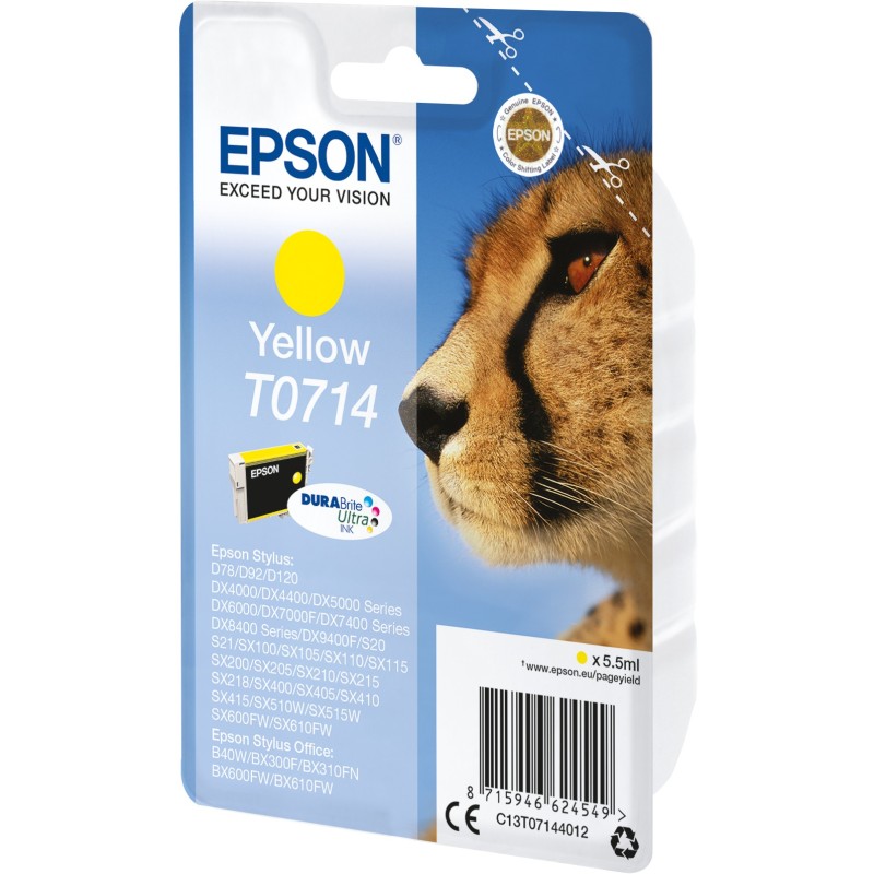 Buy Epson - T071440 - Yellow New Packaging in Cyprus, Nicosia, Limassol, Larnaka, Pafos