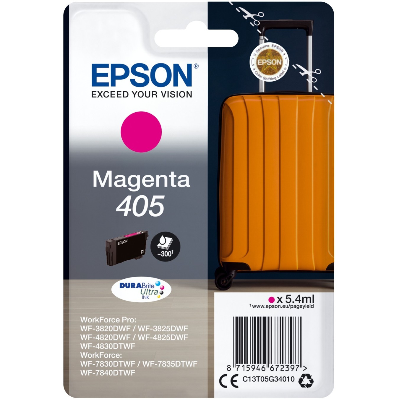 Epson Ink 2LB Singlepack Magenta - 405 - DURABrite Ultra Ink — Buy in Cyprus with Fast Delivery