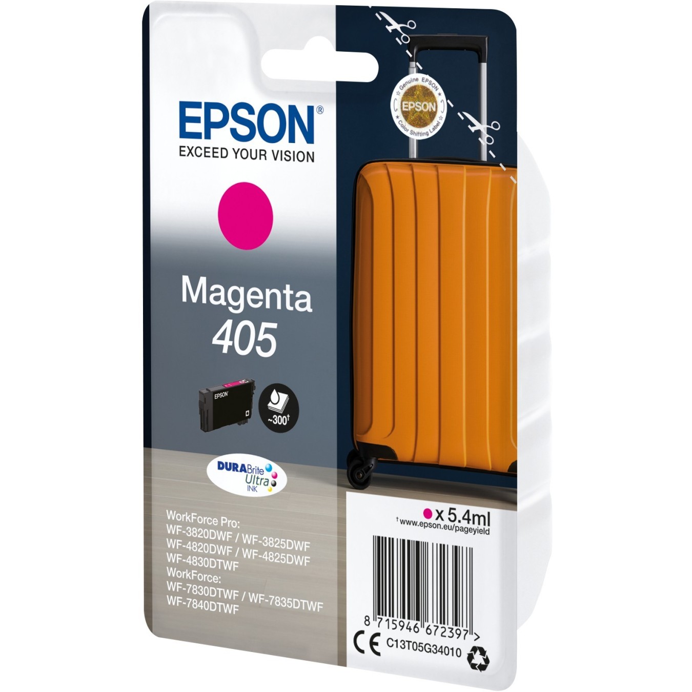 Epson Ink 2LB Singlepack Magenta - 405 - DURABrite Ultra Ink — Buy in Cyprus with Fast Delivery