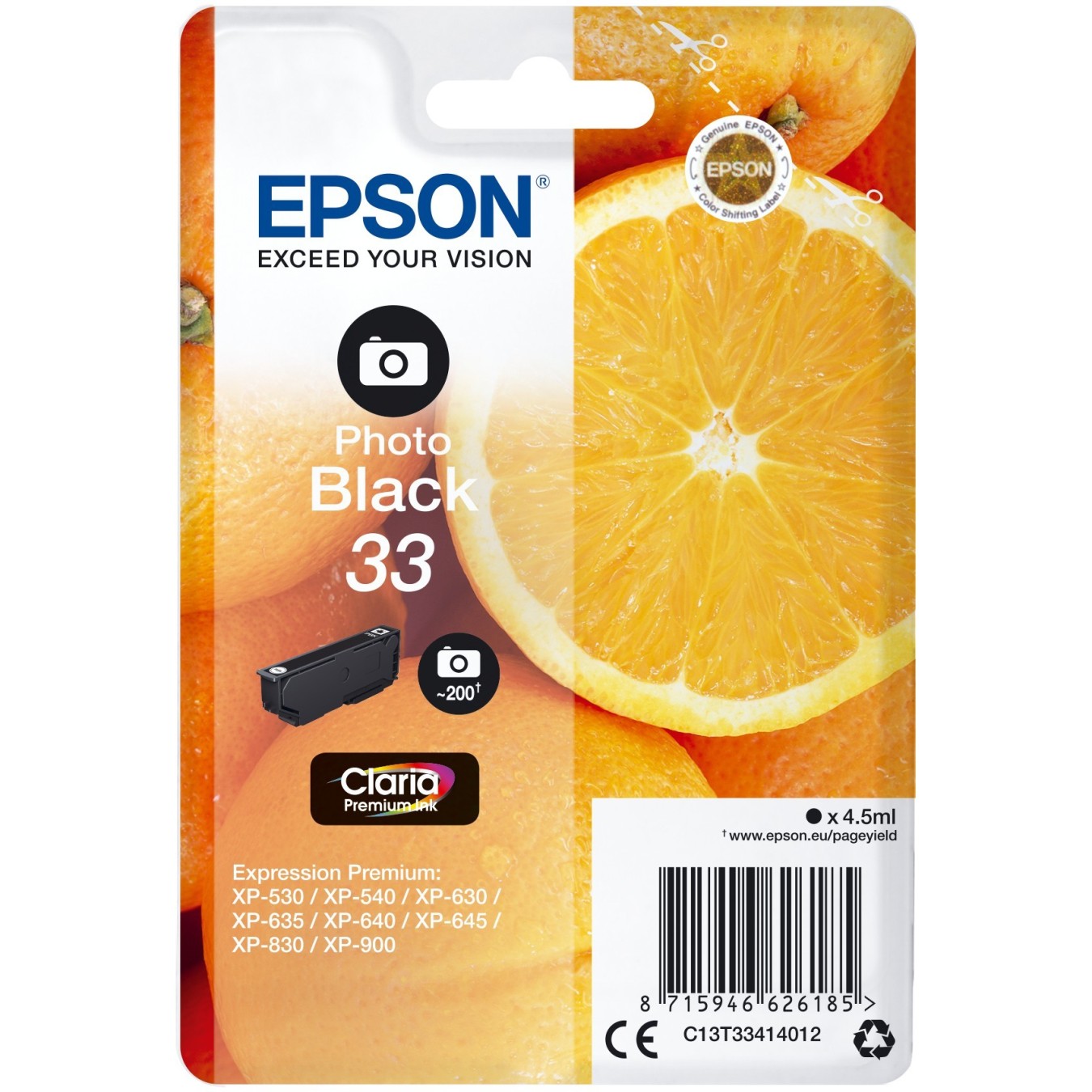 Epson - 33 - Photo Black NEW PACKAGING — Buy in Cyprus with Fast Delivery