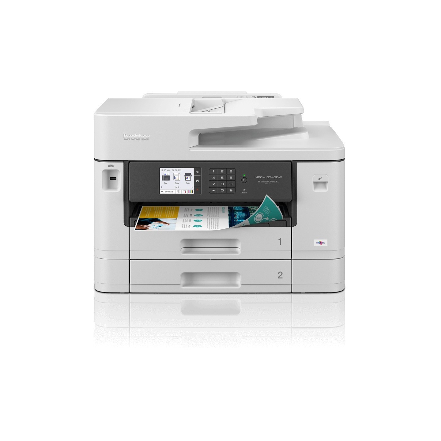 T Brother Inkjet Multifunction Printer - MFC-J5740DW - Inkjet Multifunction Printer 4-in-1 LAN Wi-Fi ADF Duplex