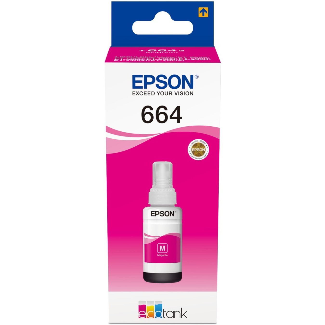 Epson Ink - T6643 - Magenta Bottle Eco Tank Refill Ink 70ml — Buy in Cyprus with Fast Delivery