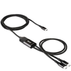 Buy Club3D Charging Cable - USB Type-C to 2x Type-C 1.83m 100W St St in Cyprus, Nicosia, Limassol, Larnaka, Pafos