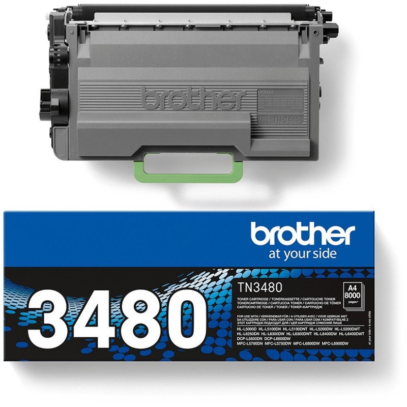 Buy Brother Toner - TN-3480 - Black up to 8,000 pages per ISO 19752 in Cyprus, Nicosia, Limassol, Larnaka, Pafos