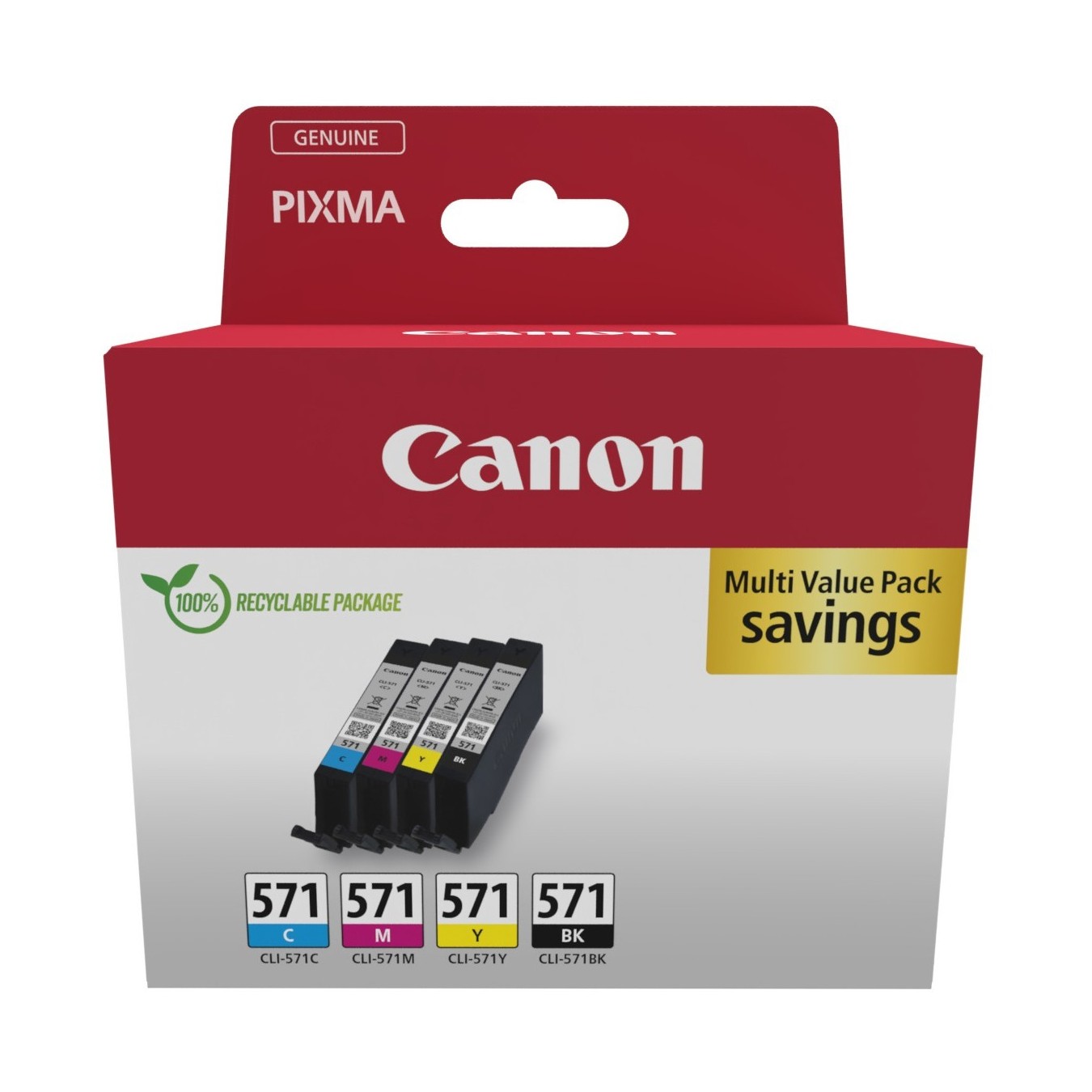 Canon Ink CLI-571 4-pack - 0386C008 - BKMCY — Buy in Cyprus with Fast Delivery
