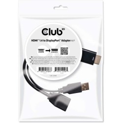 Buy Club3D HDMI to DP Adapter - 4K@30Hz - Polybag in Cyprus, Nicosia, Limassol, Larnaka, Pafos