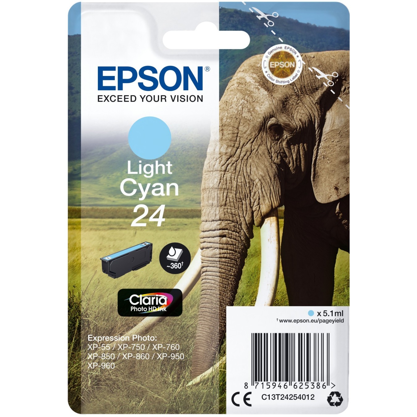 Epson - C13T24254012 - Light Cyan — Buy in Cyprus with Fast Delivery