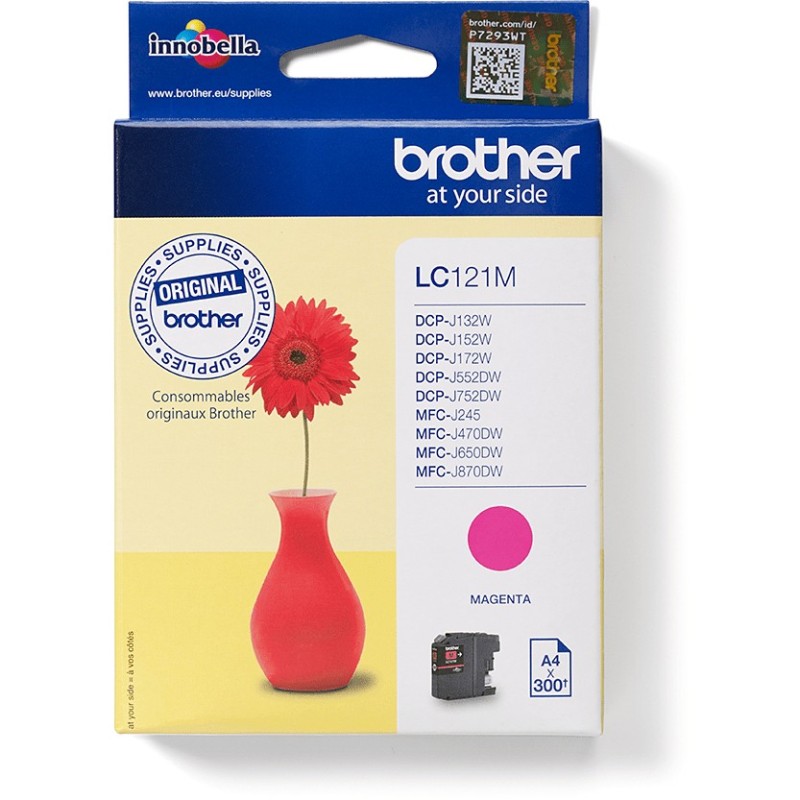 Buy Brother Ink - LC-121M - MFC-J470DW J870DW. DCP-J752DW in Cyprus, Nicosia, Limassol, Larnaka, Pafos