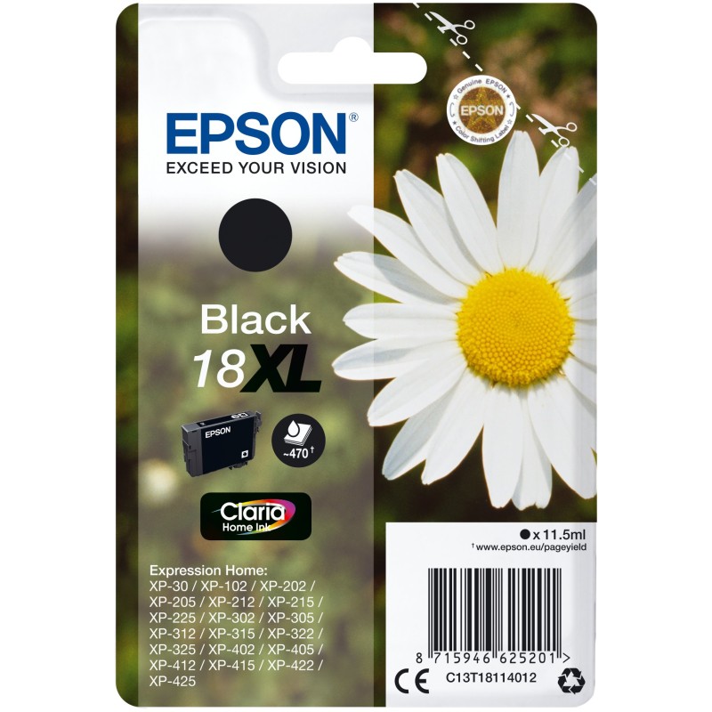 Buy Epson Ink - T1811 - 18 Black XL in Cyprus, Nicosia, Limassol, Larnaka, Pafos