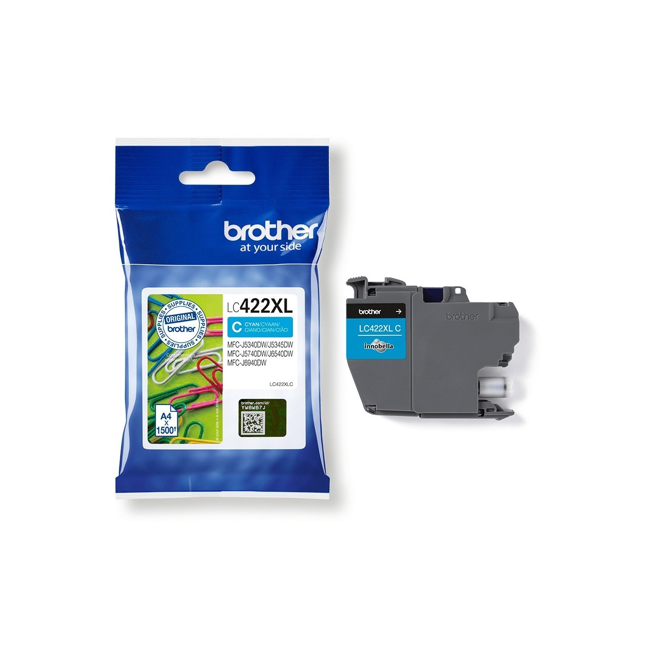 Brother LC422XLC HY Ink Cartridge For BH19M B Compatible with MFC-J5340DW MFC-J5740DW MFC-J6540DW MFC-J6940DW 1500 pages