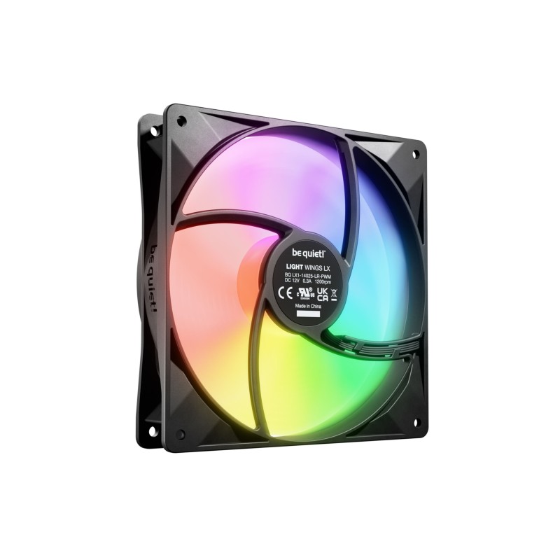 Buy be quiet! Light Wings LX - 140mm PWM Case Fans (3-pack) - Black, ARGB, 1200 RPM in Cyprus, Nicosia, Limassol, Larnaka, Pafos
