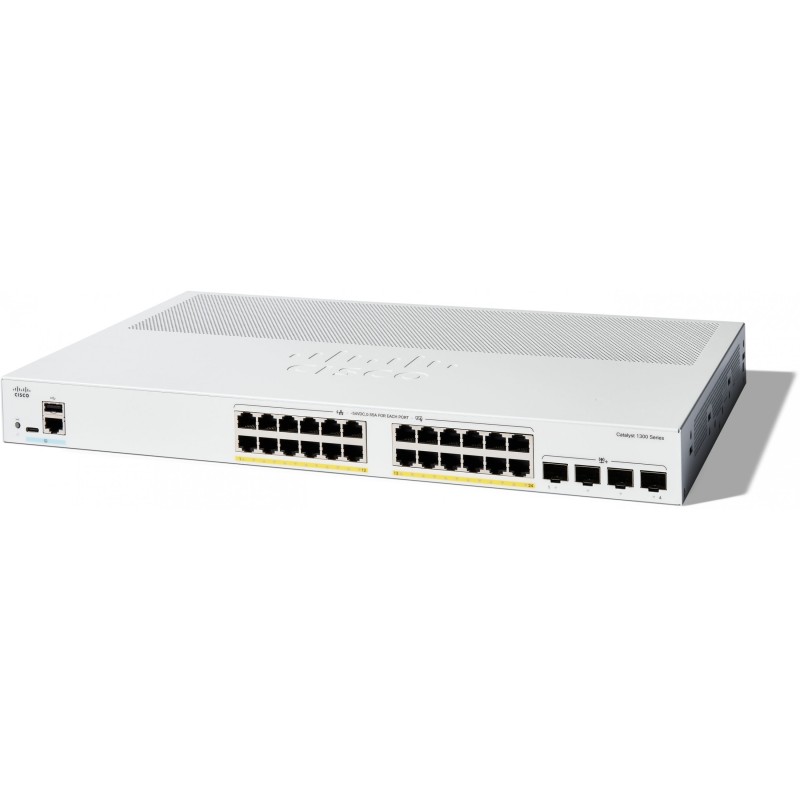 Buy Cisco GSwitch 24+4P Catalyst - 1300-24P-4X - M RM Poe+ in Cyprus, Nicosia, Limassol, Larnaka, Pafos