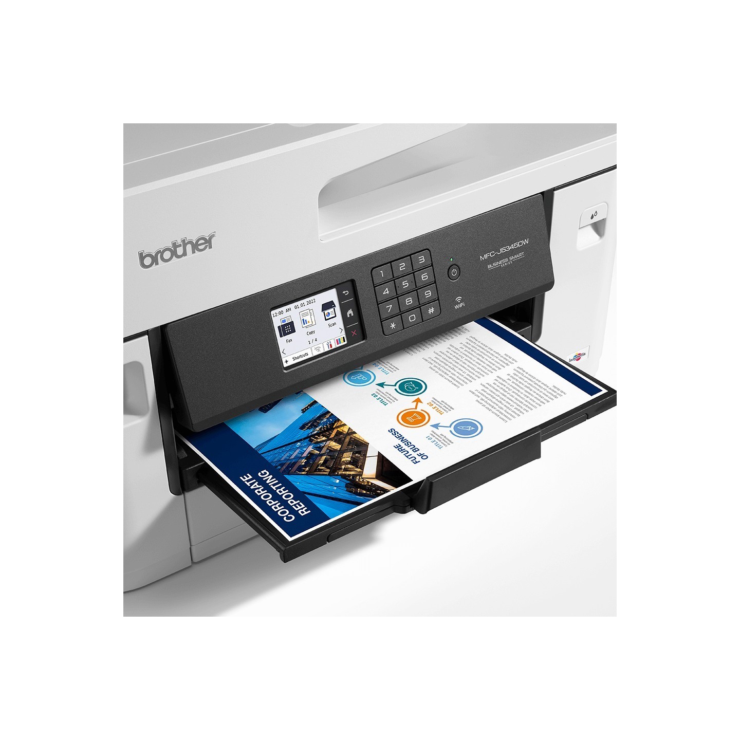 Brother Inkjet Printer - MFC-J5345DW - 4-in-1 LAN/Wi-Fi Duplex ADF — Buy in Cyprus with Fast Delivery