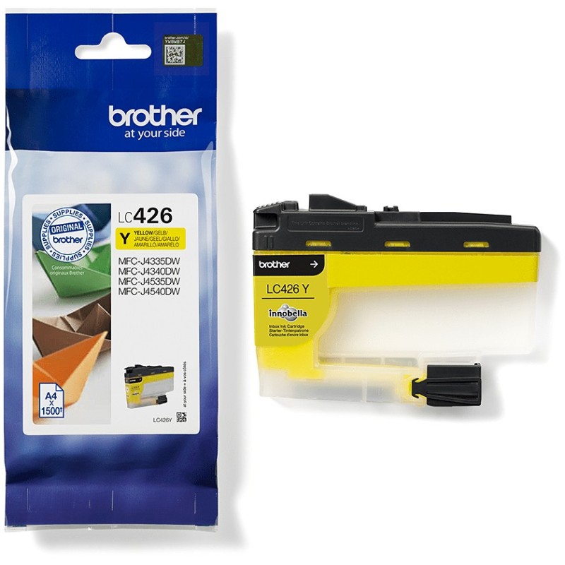 Buy Brother Ink - LC-426Y - Yellow up to 1,500 pages per ISO IEC 24711 in Cyprus, Nicosia, Limassol, Larnaka, Pafos