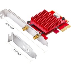 Buy Cudy Wi-Fi 6E PCI Express Adapter - AX5400 - Wi-Fi 6E PCI Express Adapter in Cyprus, Nicosia, Limassol, Larnaka, Pafos