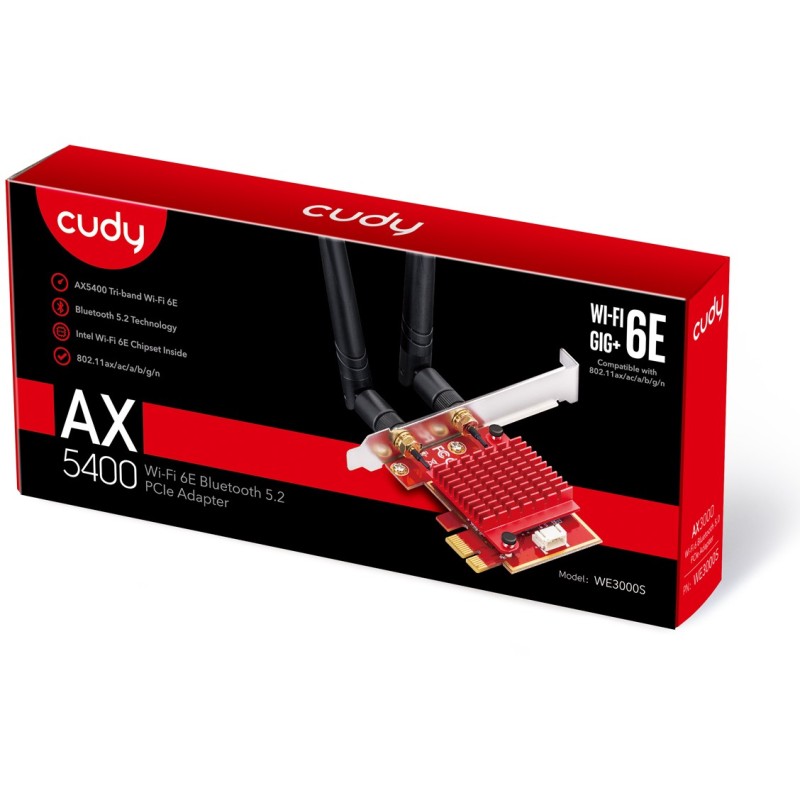 Buy Cudy Wi-Fi 6E PCI Express Adapter - AX5400 - Wi-Fi 6E PCI Express Adapter in Cyprus, Nicosia, Limassol, Larnaka, Pafos