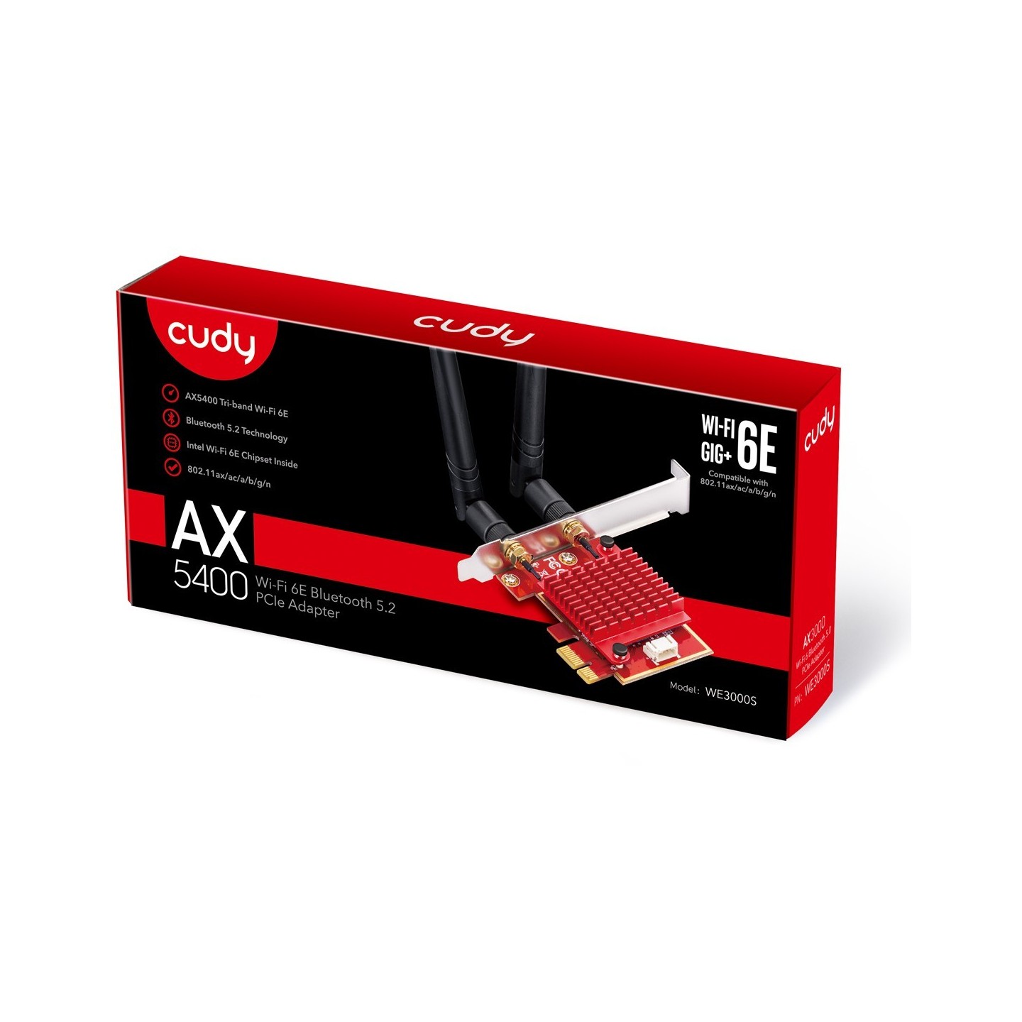 Cudy Wi-Fi 6E PCI Express Adapter - AX5400 - Wi-Fi 6E PCI Express Adapter — Buy in Cyprus with Fast Delivery