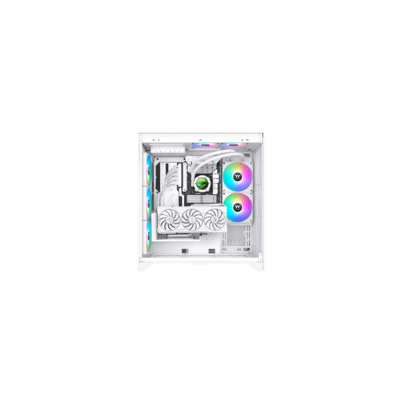 Thermaltake TH280 V2 Ultra EX ARGB Snow Edition - AIO Liquid 280mm Cooler - White, 2x140mm PWM ARGB Fans, TFT-LCD Pump