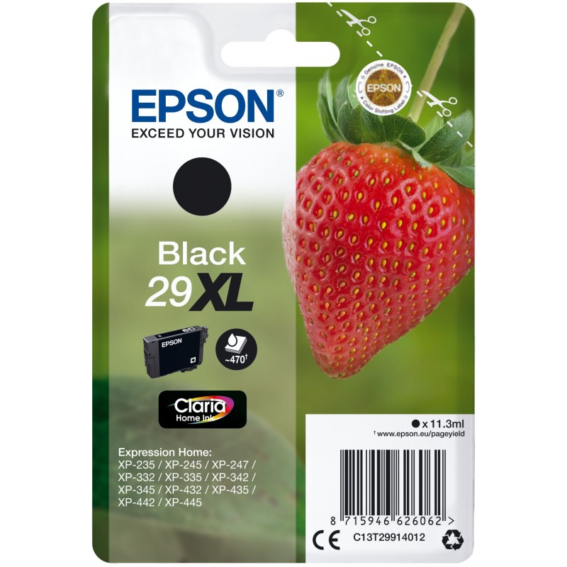 Buy Epson Ink 29XL - C13T29914012 - Black up to 470 pages in Cyprus, Nicosia, Limassol, Larnaka, Pafos