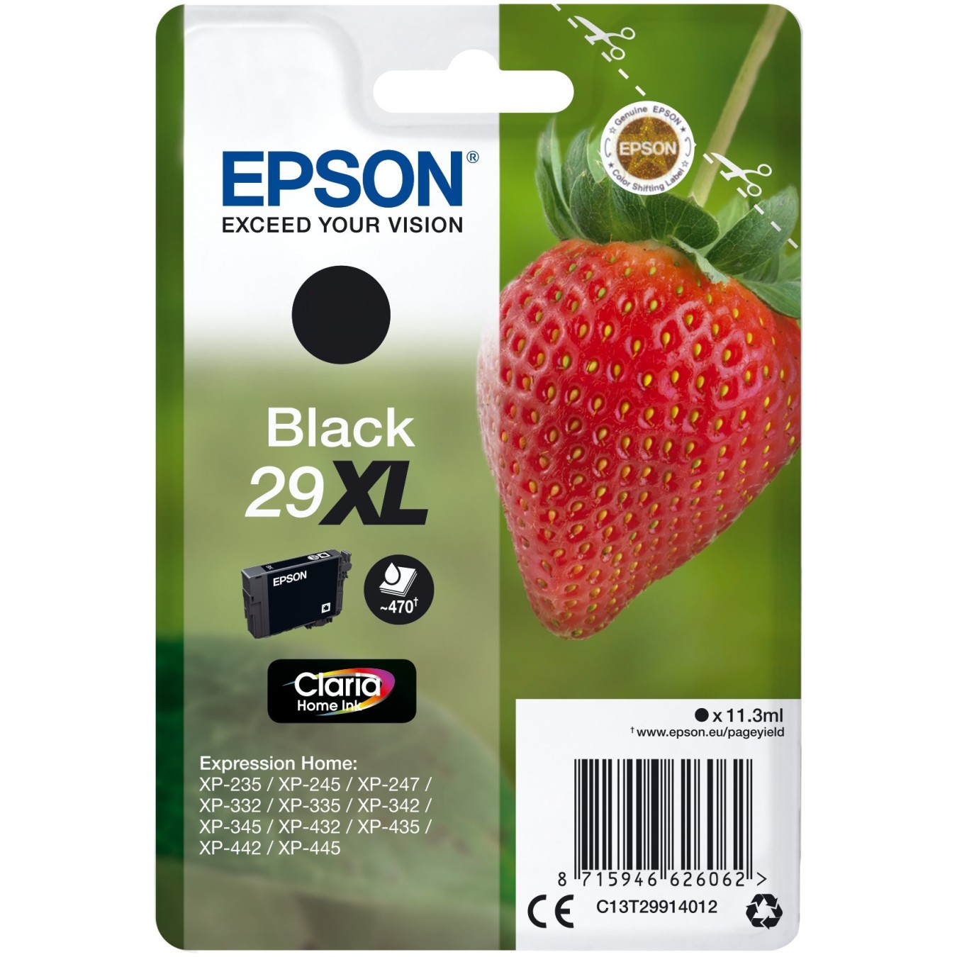 Epson Ink 29XL - C13T29914012 - Black up to 470 pages — Buy in Cyprus with Fast Delivery