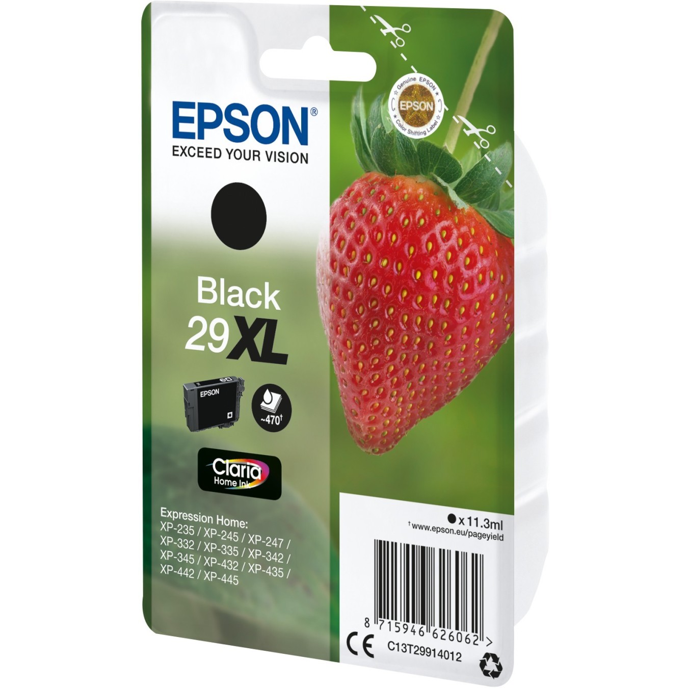 Epson Ink 29XL - C13T29914012 - Black up to 470 pages — Buy in Cyprus with Fast Delivery