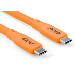 Buy Club3D Lifestyle USB-C Cable - PD 240W.20Gbps 2m Orange in Cyprus, Nicosia, Limassol, Larnaka, Pafos