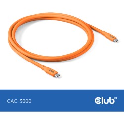 Buy Club3D Lifestyle USB-C Cable - PD 240W.20Gbps 2m Orange in Cyprus, Nicosia, Limassol, Larnaka, Pafos