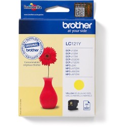 Buy Brother Ink - LC-121Y - Yellow up to 300 pages A4 ISO 24711 in Cyprus, Nicosia, Limassol, Larnaka, Pafos