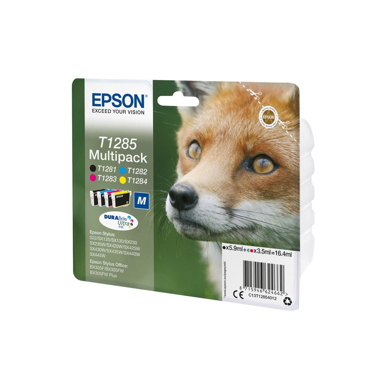 Epson Ink - T1285 - C13T12854012 4-pack (BKMCY) up to 225 pages — Buy in Cyprus with Fast Delivery