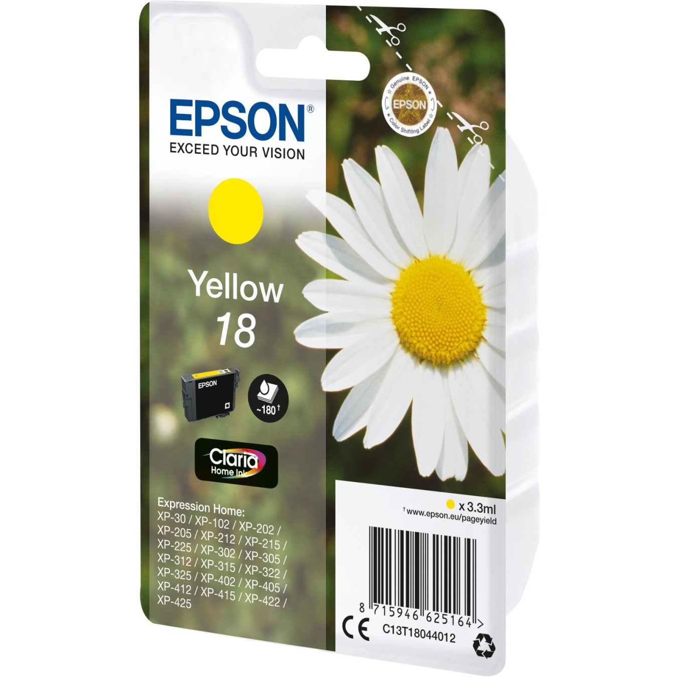 Epson - T18044012 - Yellow New Packaging — Buy in Cyprus with Fast Delivery