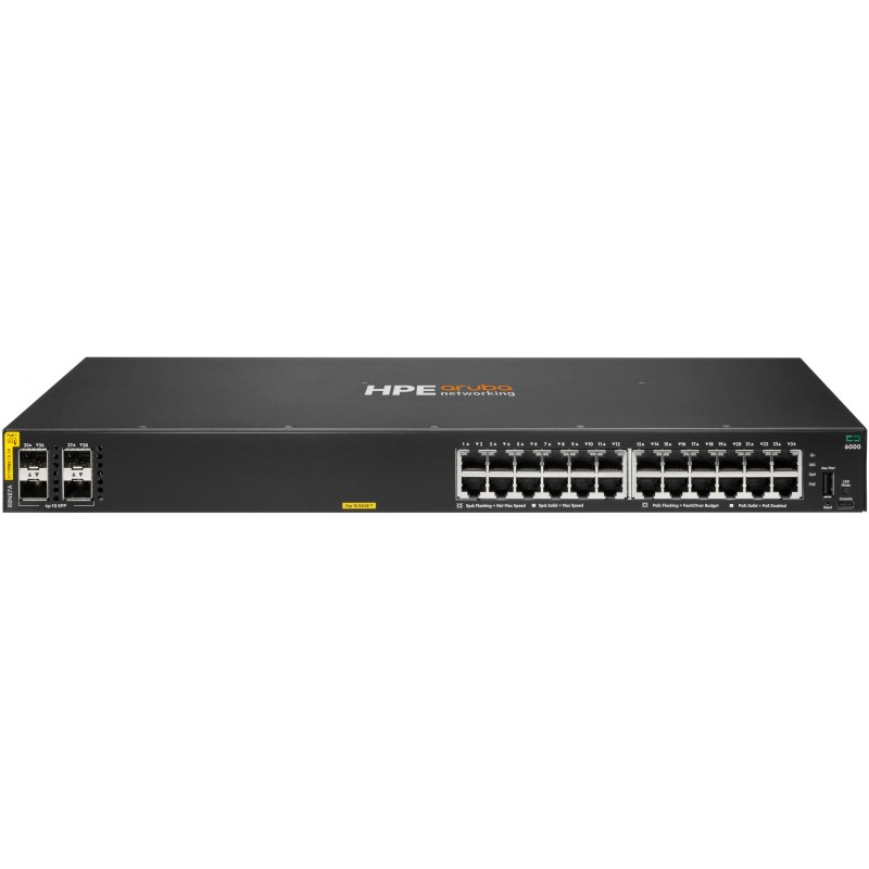 Buy HP Enterprise Aruba - 6000 - 24+4P, 24G Class4 PoE 4SFP 370W Switch M RM in Cyprus, Nicosia, Limassol, Larnaka, Pafos