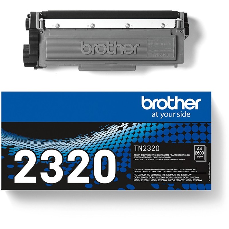 Buy Brother Toner - TN-2320 - Black up to 2,600 pages per ISO IEC 19752 in Cyprus, Nicosia, Limassol, Larnaka, Pafos
