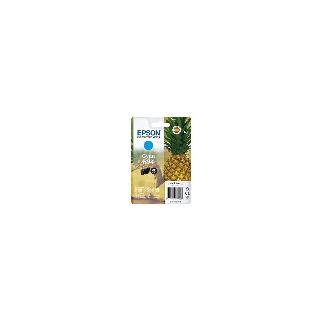 Epson Ink 604 - C13T10G24010 - Cyan up to 130 pages — Buy in Cyprus with Fast Delivery