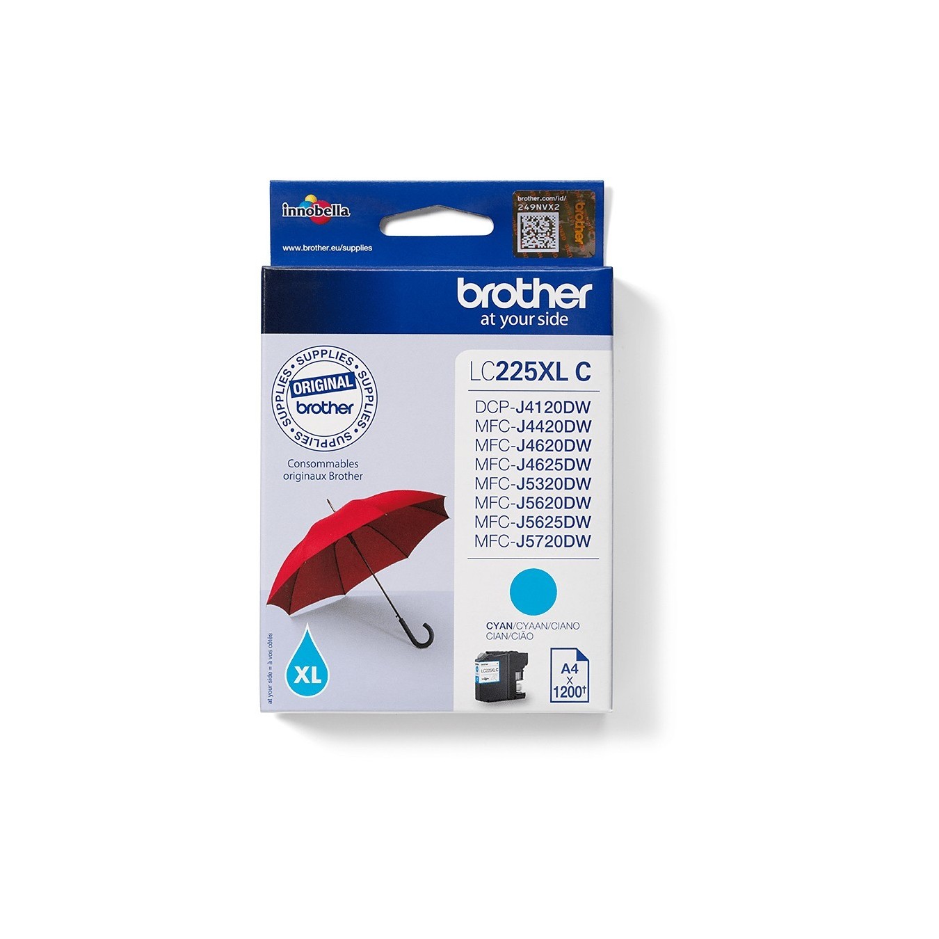 Brother - LC-225XLC - Cyan — Buy in Cyprus with Fast Delivery