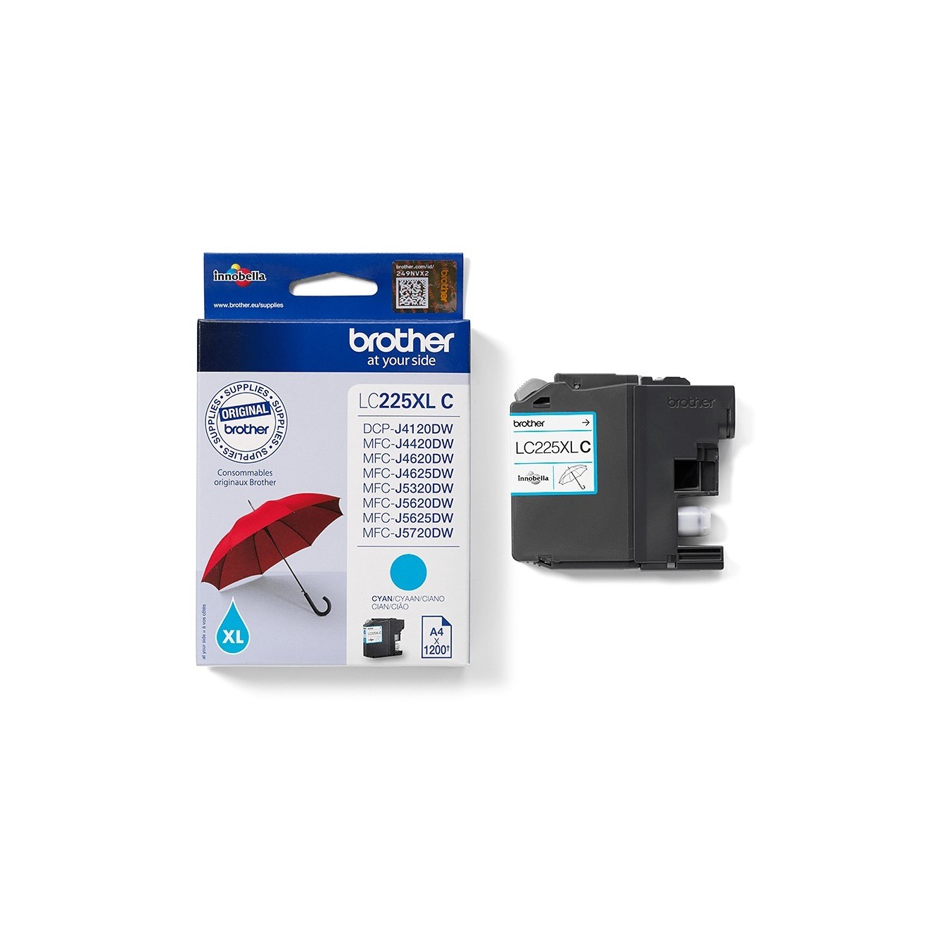 Brother - LC-225XLC - Cyan — Buy in Cyprus with Fast Delivery