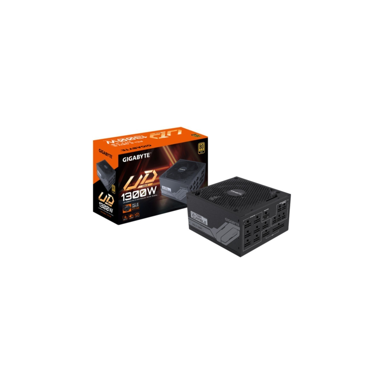 Gigabyte GP-UD1300GM PG5 - 1300W ATX PSU, 80 PLUS Gold, Fully-Modular, Black — Buy in Cyprus with Fast Delivery