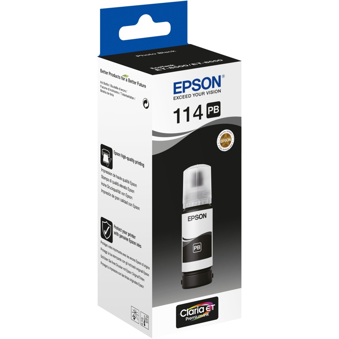 Epson Ink 114 EcoTank - C13T07B140 - Black up to 2,300 pages — Buy in Cyprus with Fast Delivery