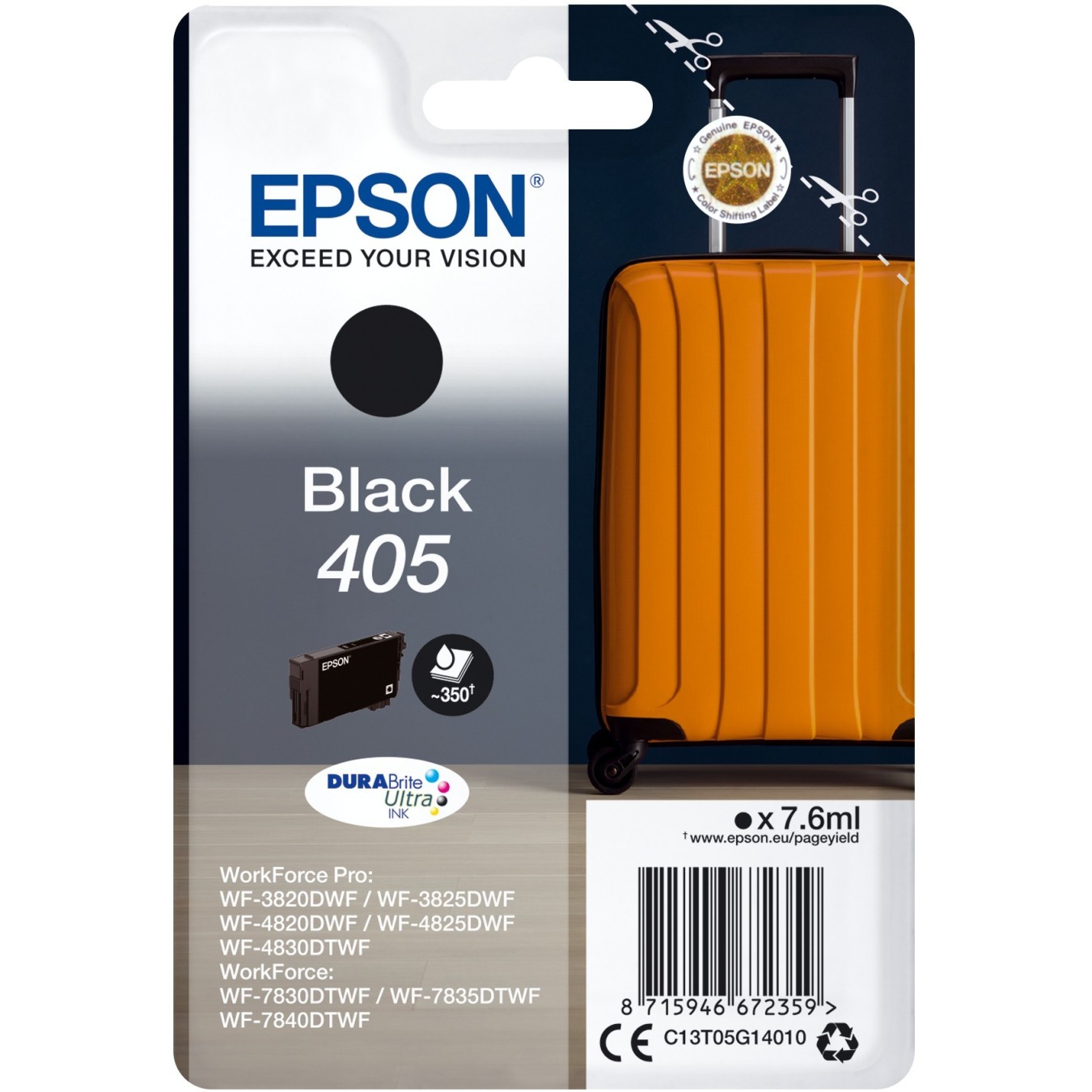 Epson Ink 405 - C13T05G14010 - Black up to 350 pages — Buy in Cyprus with Fast Delivery