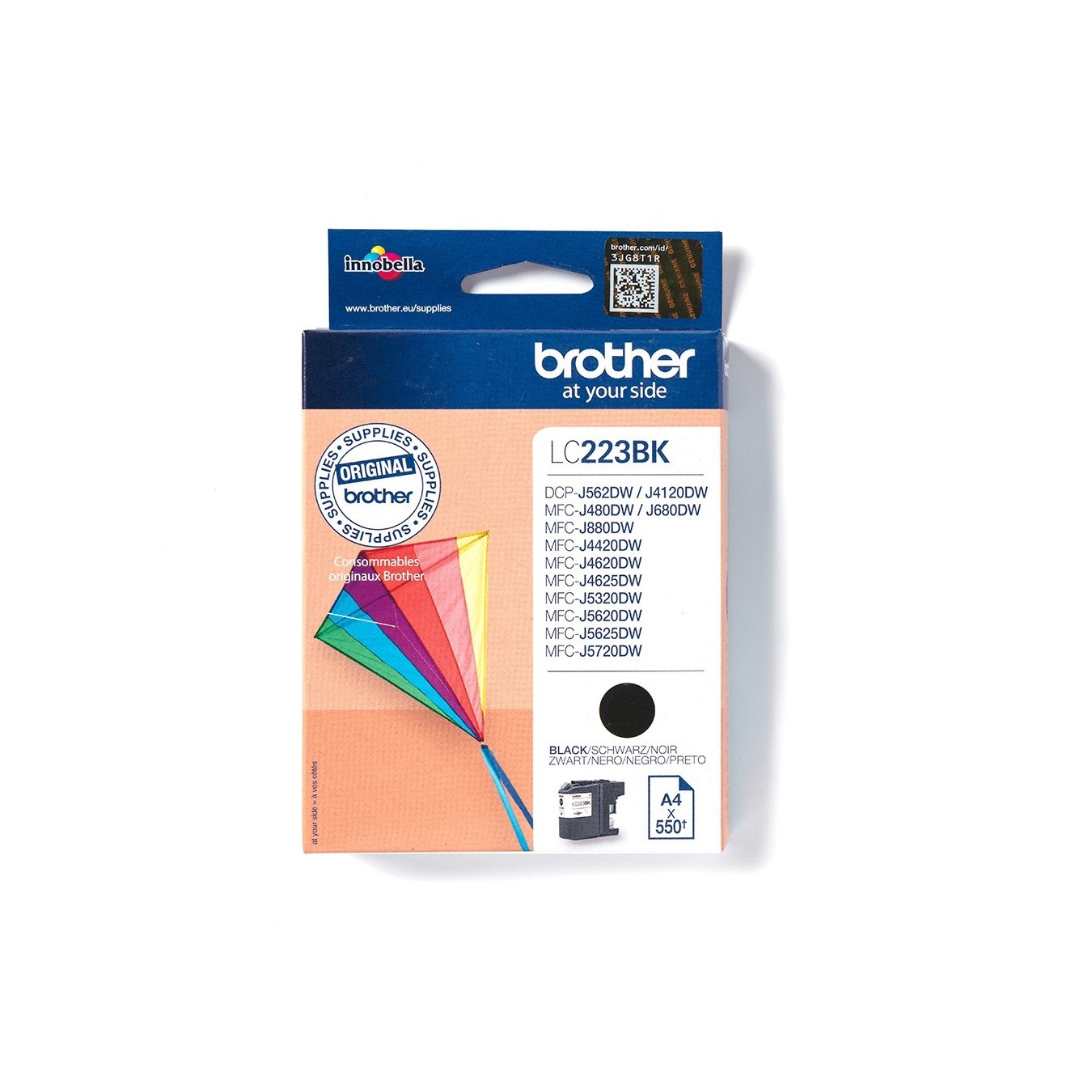 Brother Ink - LC-223BK - Black up to 550 pages per ISO IEC 24711 — Buy in Cyprus with Fast Delivery