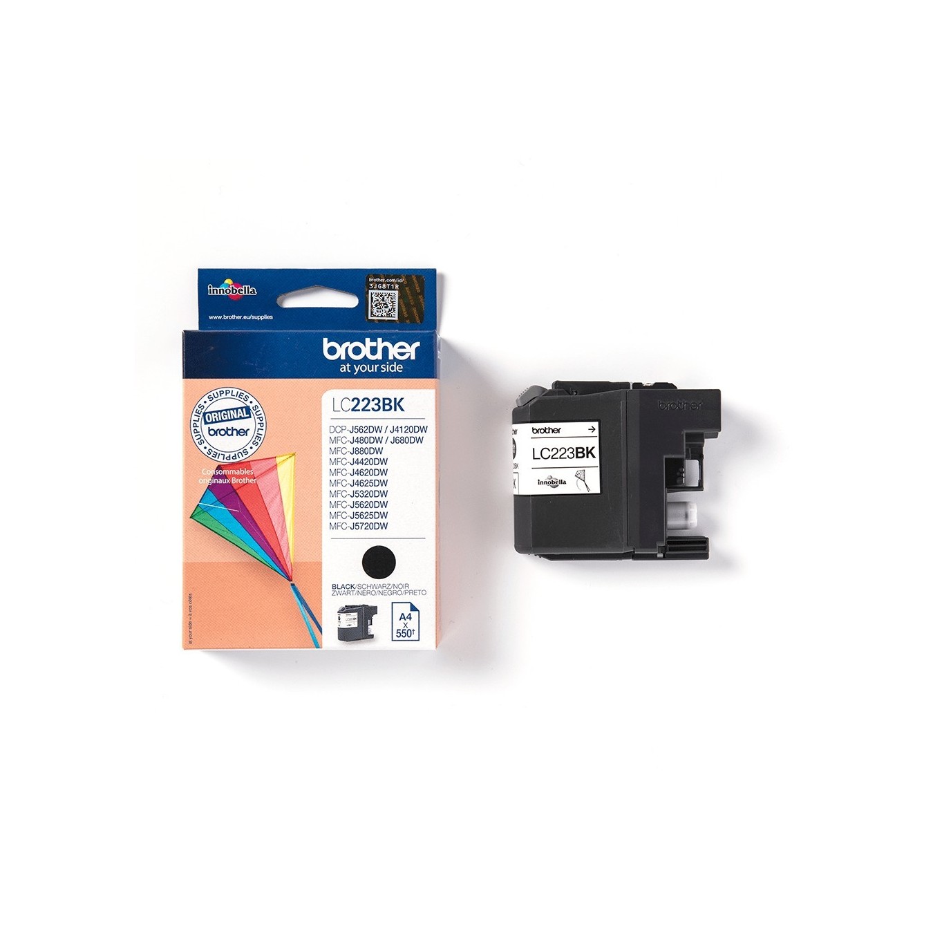 Brother Ink - LC-223BK - Black up to 550 pages per ISO IEC 24711 — Buy in Cyprus with Fast Delivery