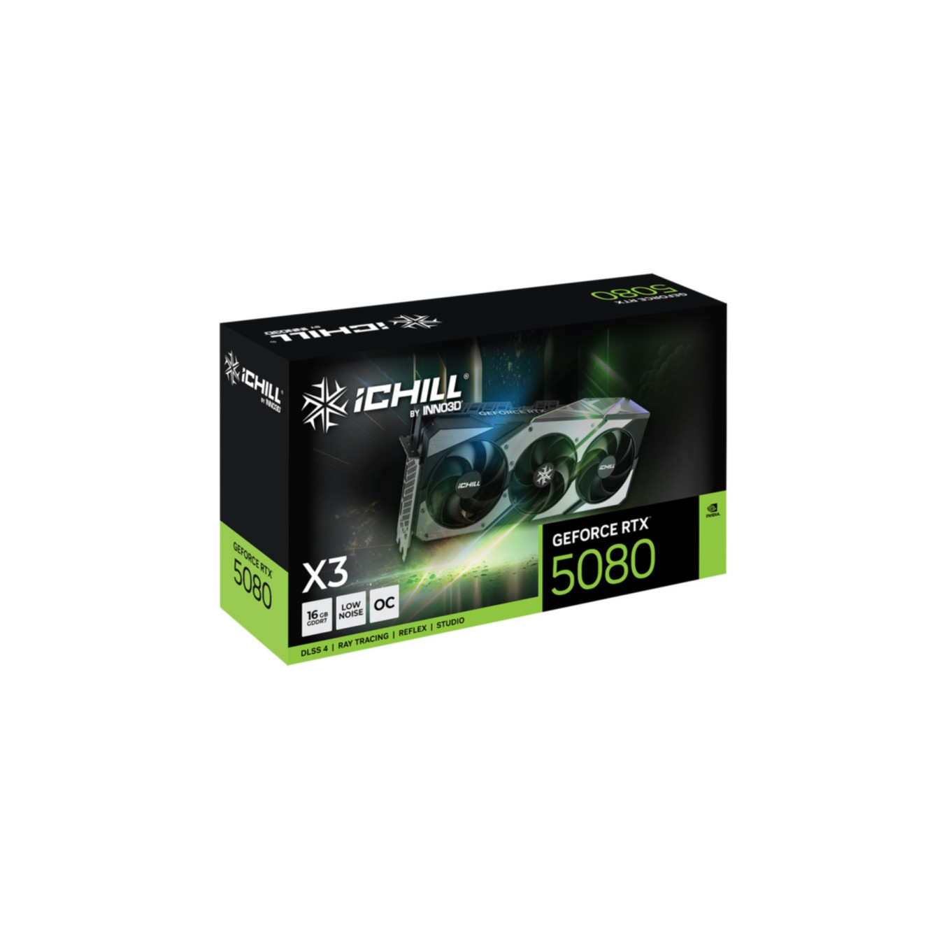 Inno3D iChill X3 GeForce RTX 5080 - 16GB GDDR7 - Boost 2670MHz - Black — Buy in Cyprus with Fast Delivery
