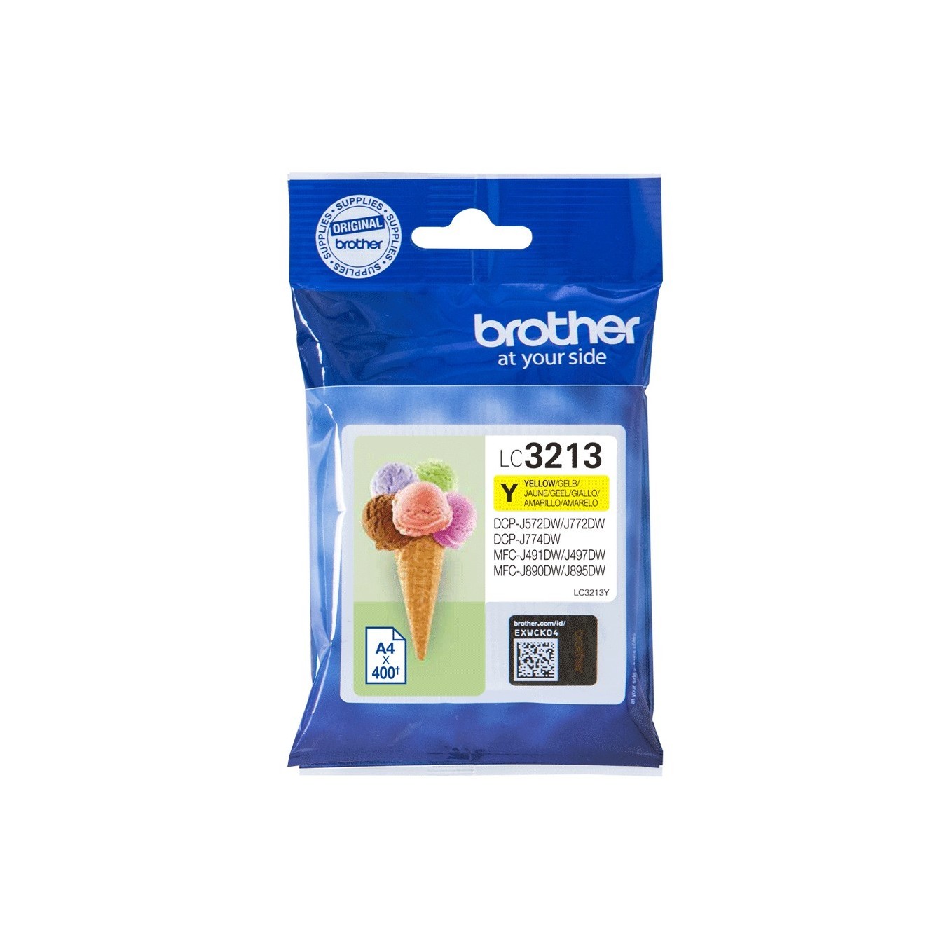 Brother Ink - LC-3213Y - Yellow up to 400 pages per ISO IEC 24711 — Buy in Cyprus with Fast Delivery