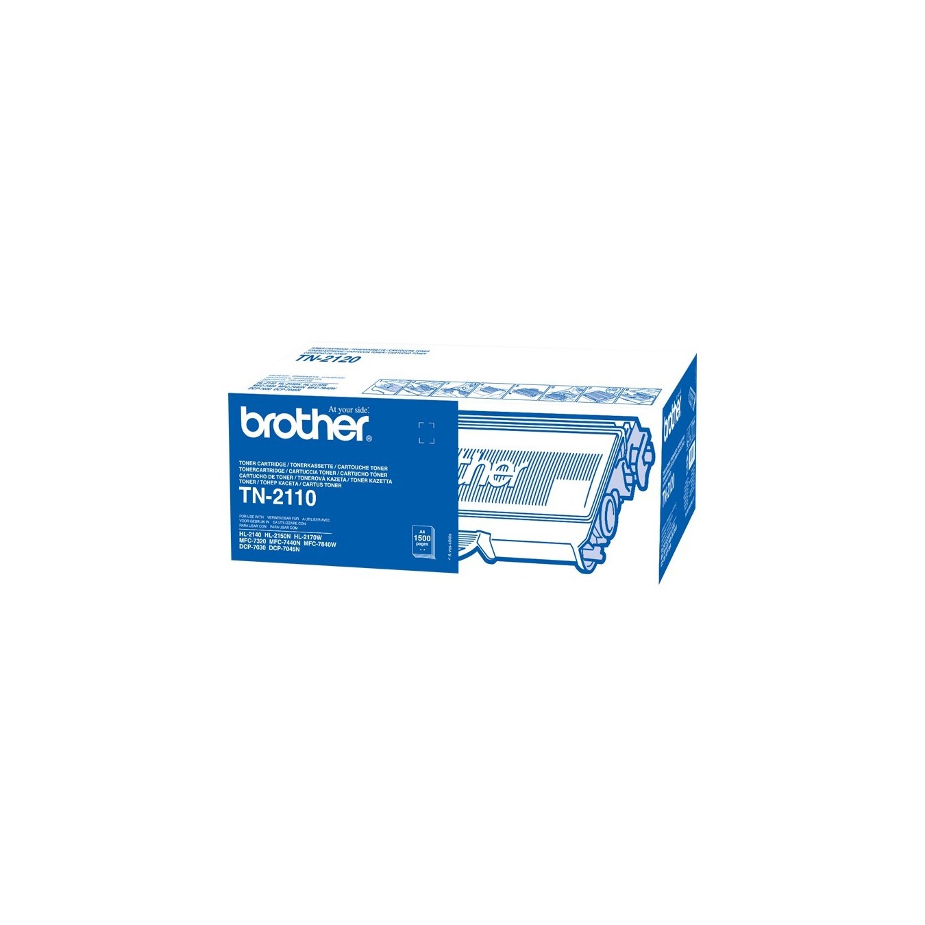 Brother Toner - TN-2110 - Black, 1500 pages (ISO 19752) — Buy in Cyprus with Fast Delivery