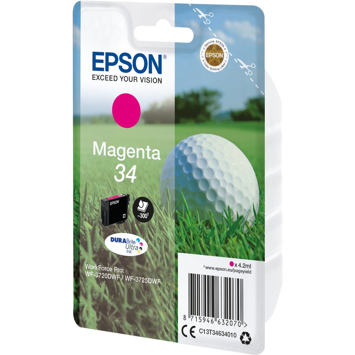 Epson Ink 34 - C13T34634010 - Magenta up to 300 pages — Buy in Cyprus with Fast Delivery