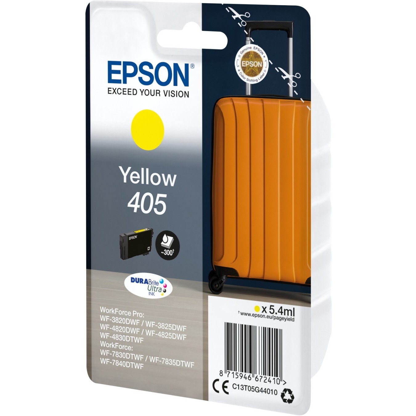 Epson Ink 405 - C13T05G44010 - Yellow - up to 300 pages — Buy in Cyprus with Fast Delivery