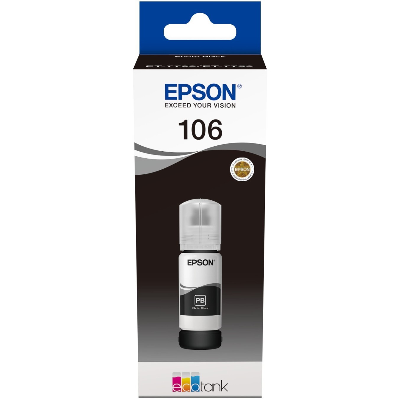 Epson Ink 5LB - 106 - EcoTank Photo Black ink bottle — Buy in Cyprus with Fast Delivery