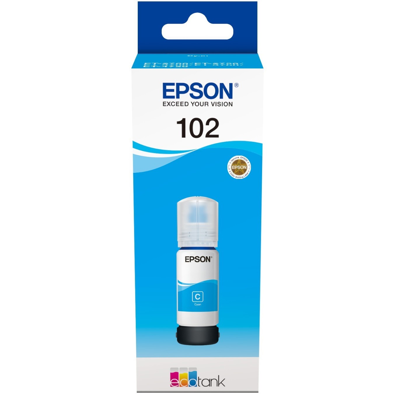 Epson Ink 102 EcoTank - C13T03R240 - Cyan up to 6,000 pages — Buy in Cyprus with Fast Delivery
