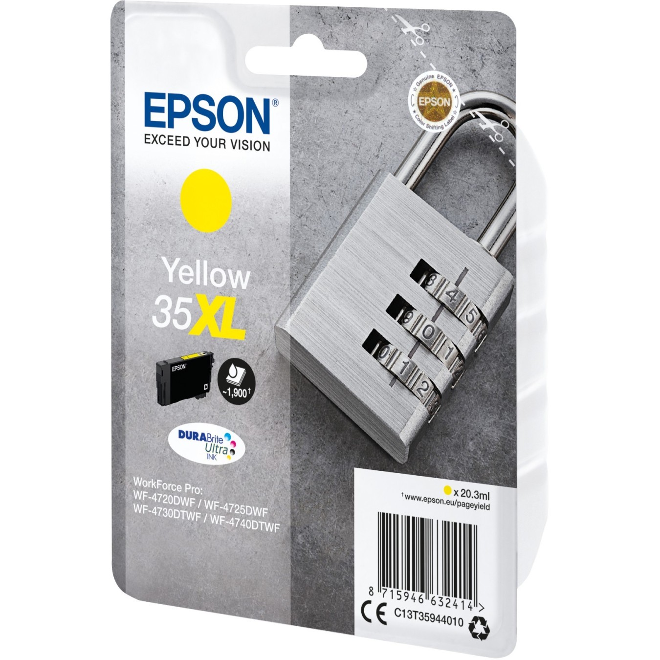 Epson Ink Cartridge - C13T35944010 - Yellow HC — Buy in Cyprus with Fast Delivery