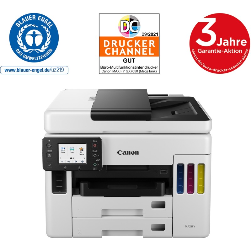 Buy Canon MAXIFY - GX7050 - Inkjet Multifunction System 4-in-1 A4 LAN WLAN DADF in Cyprus, Nicosia, Limassol, Larnaka, Pafos