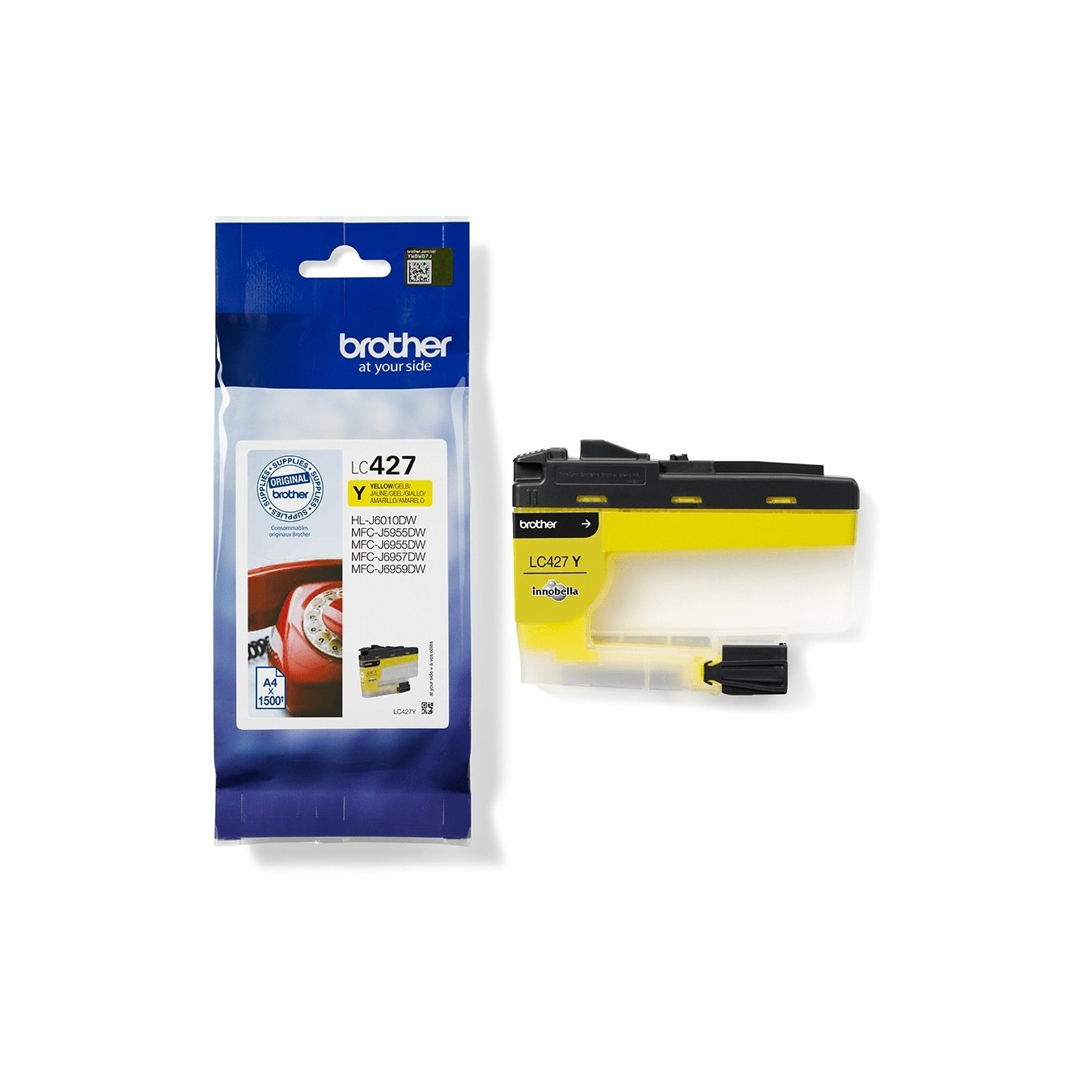 Brother Ink - LC-427Y - Yellow up to 1,500 pages per ISO IEC 24711 — Buy in Cyprus with Fast Delivery